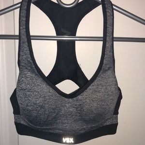 Grey and Black Victoria’s Secret Sports Bra